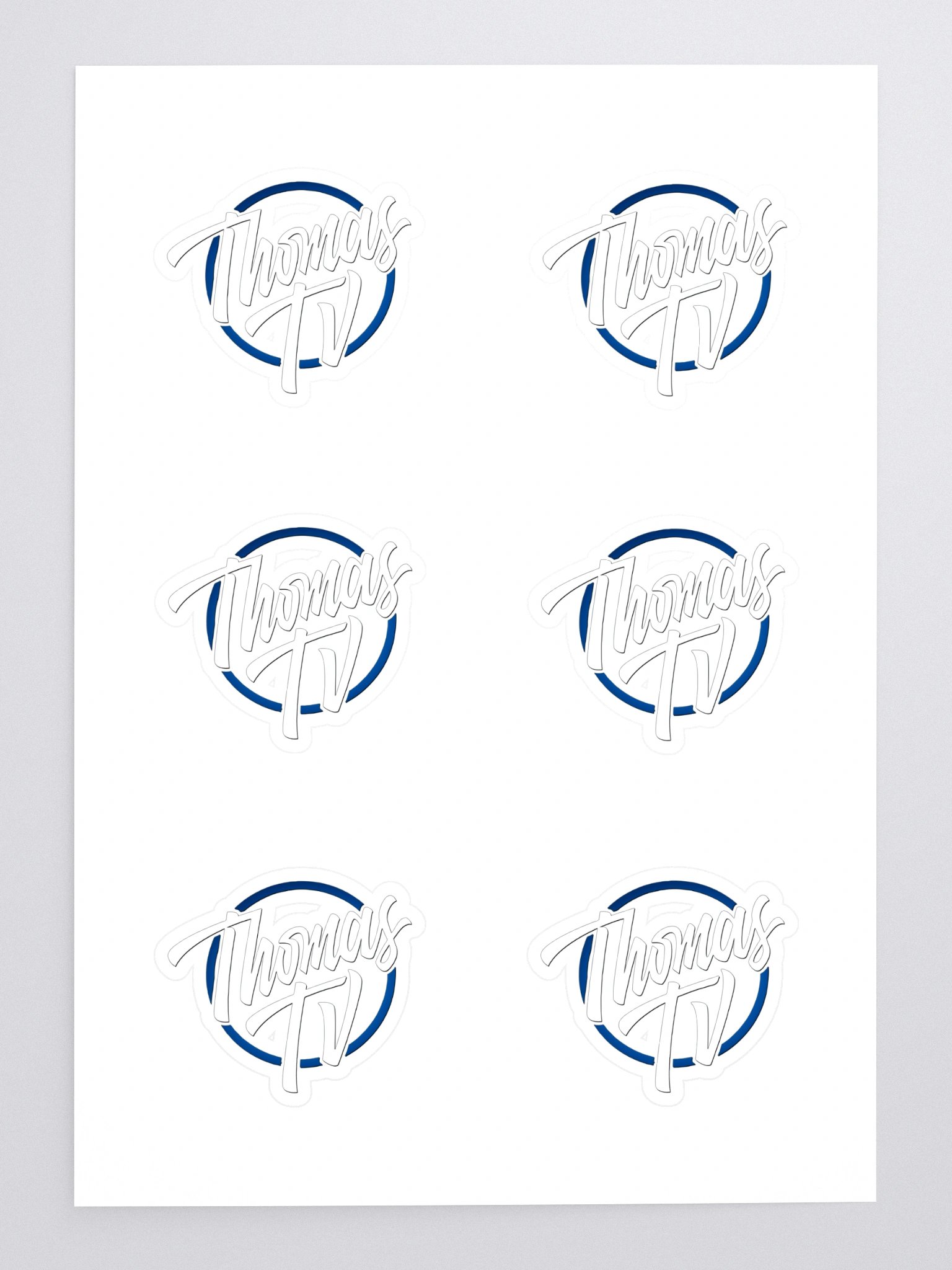 ThomasTV Logo Sticker Sheet product image (2)