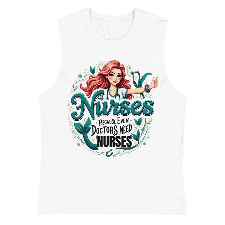 Mermaid Nurse Muscle Tank product image (2)