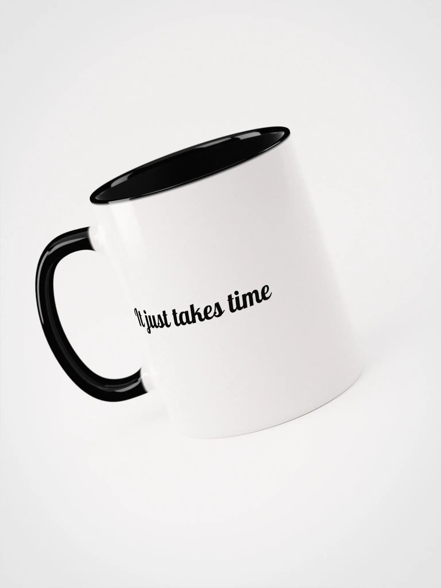 "It just takes time" Ceramic Mug (Lefty Flip) product image (3)