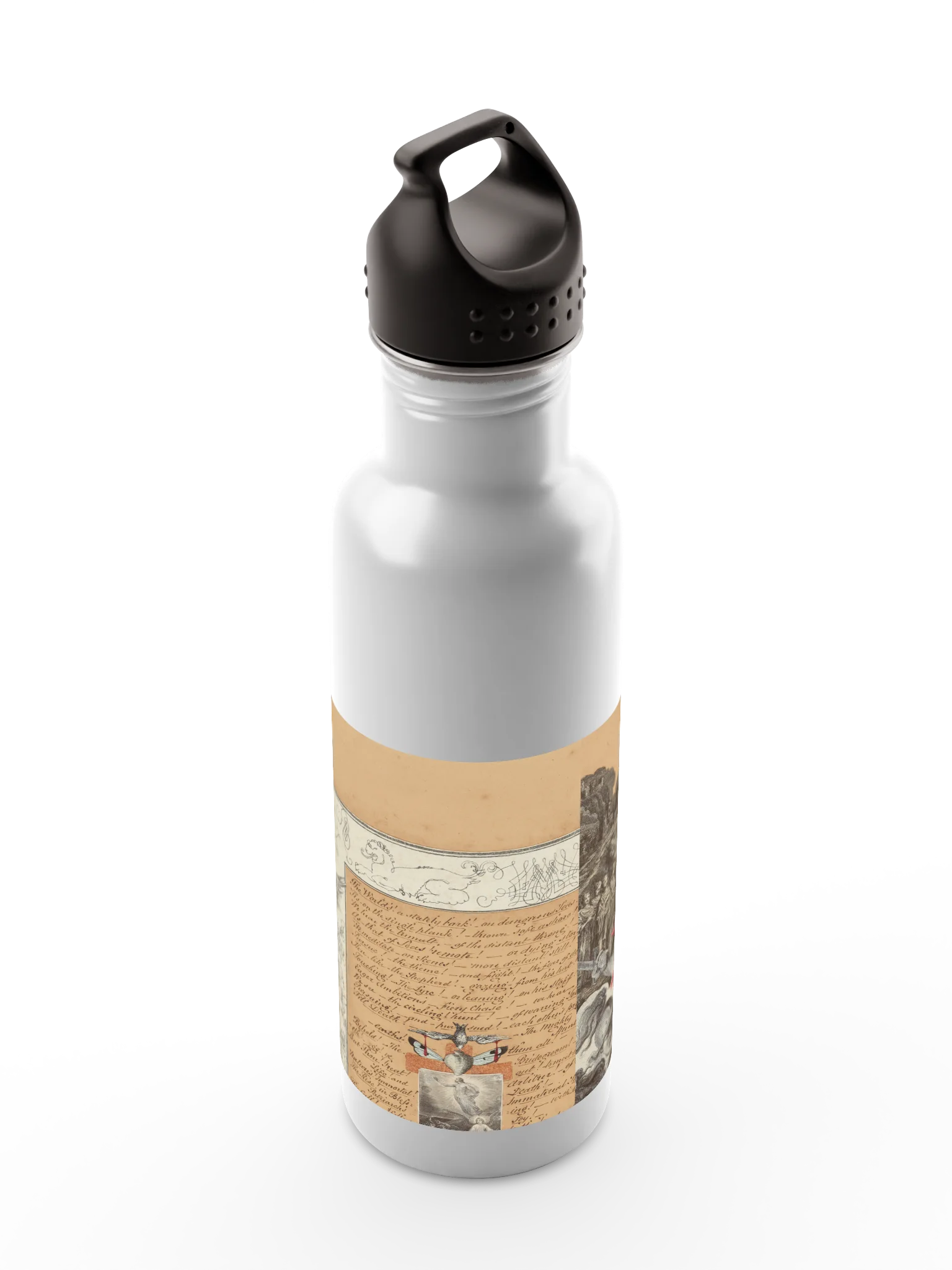 Vintage Floral Collage Water Bottle product image (7)