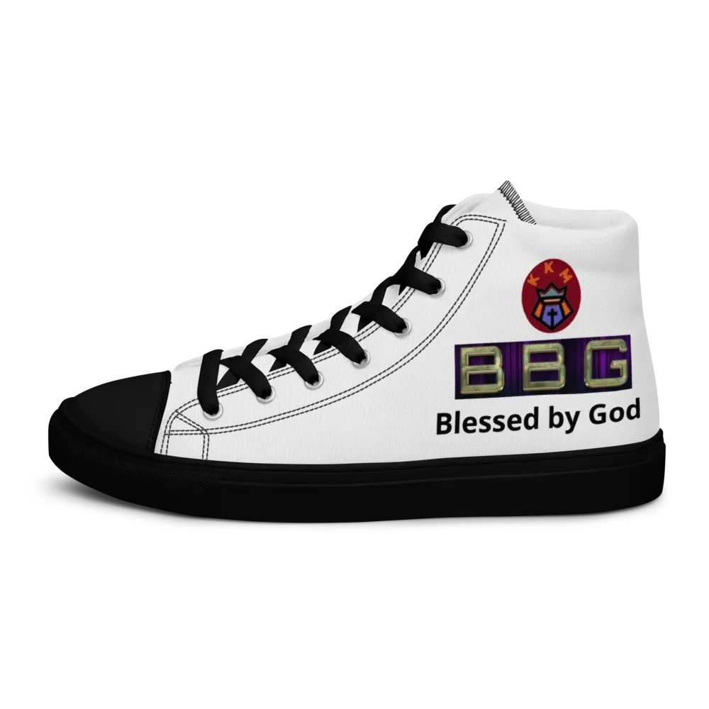 BBG White High Tops - Black Soles product image (5)
