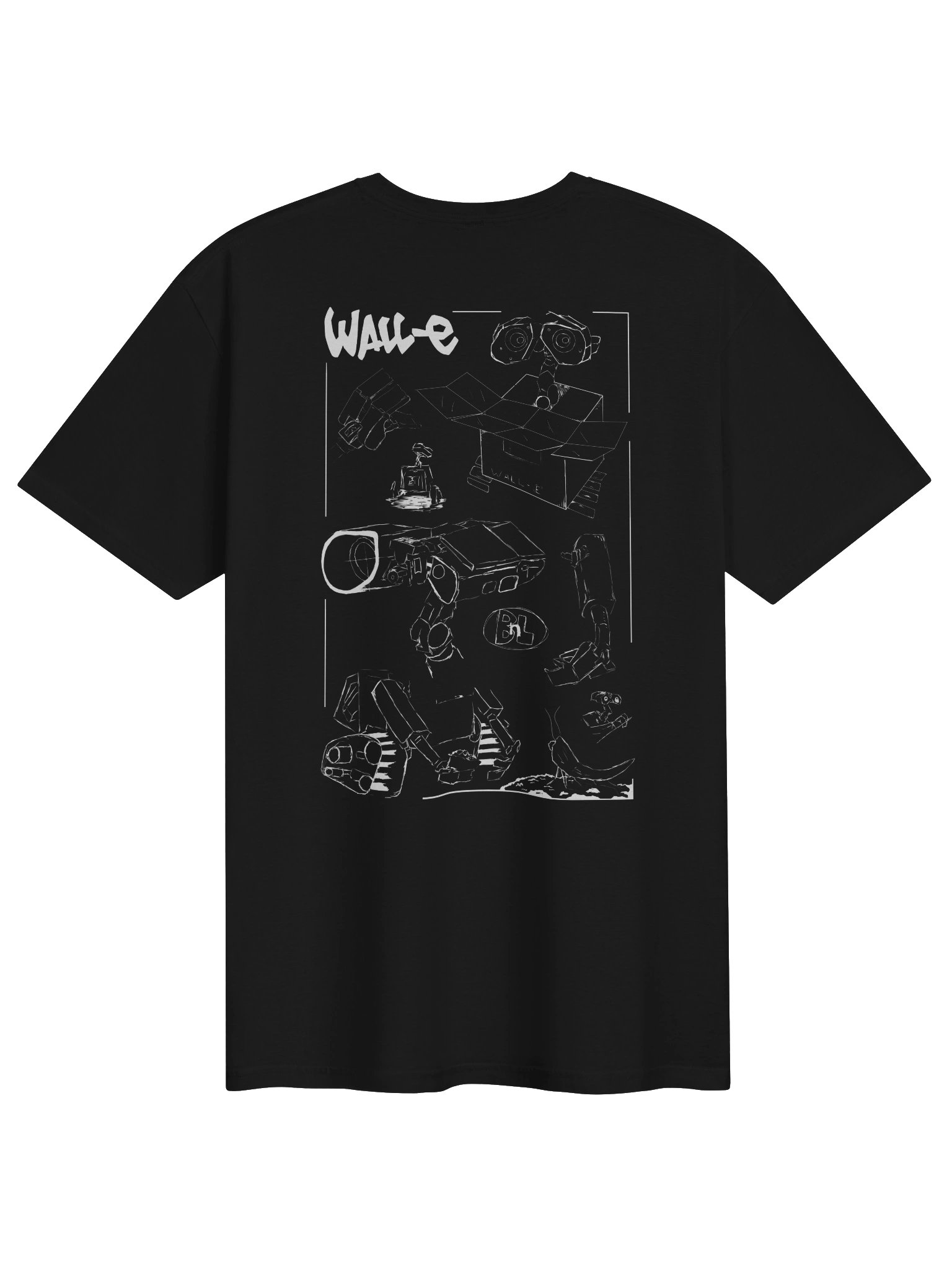 Robo Cube Graphic Tee (Black) product image (2)