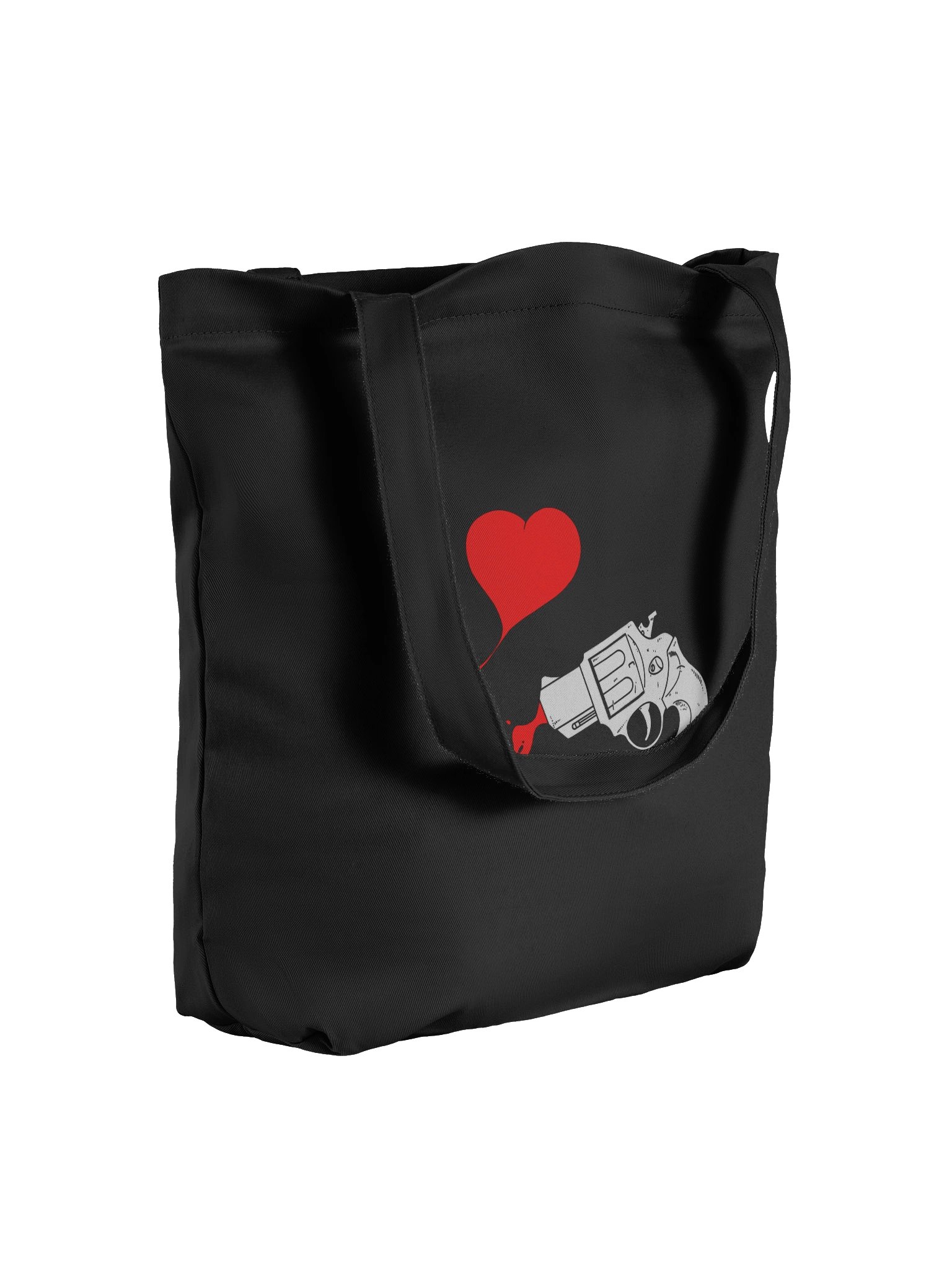 Lovegun Black tote bag product image (3)