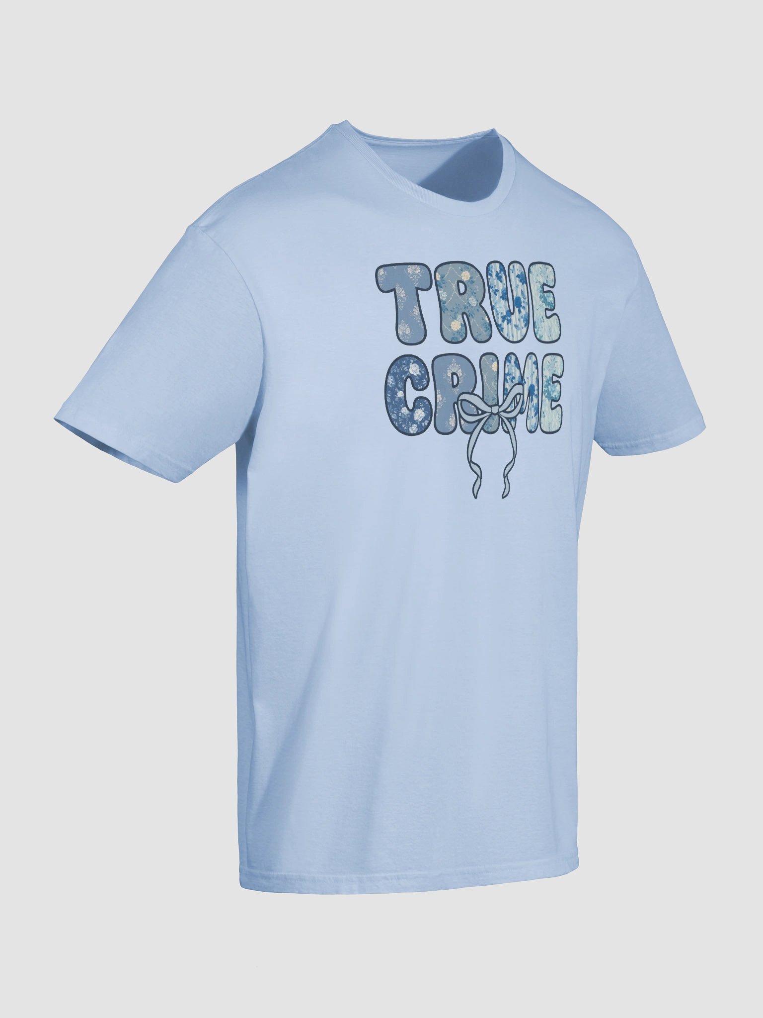 Coquette Bow Floral Tee for True Crime Lovers product image (78)