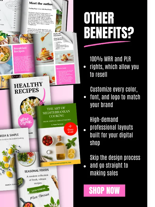 MRR PLR Cookbook & Recipe Book Canva Template product image (9)