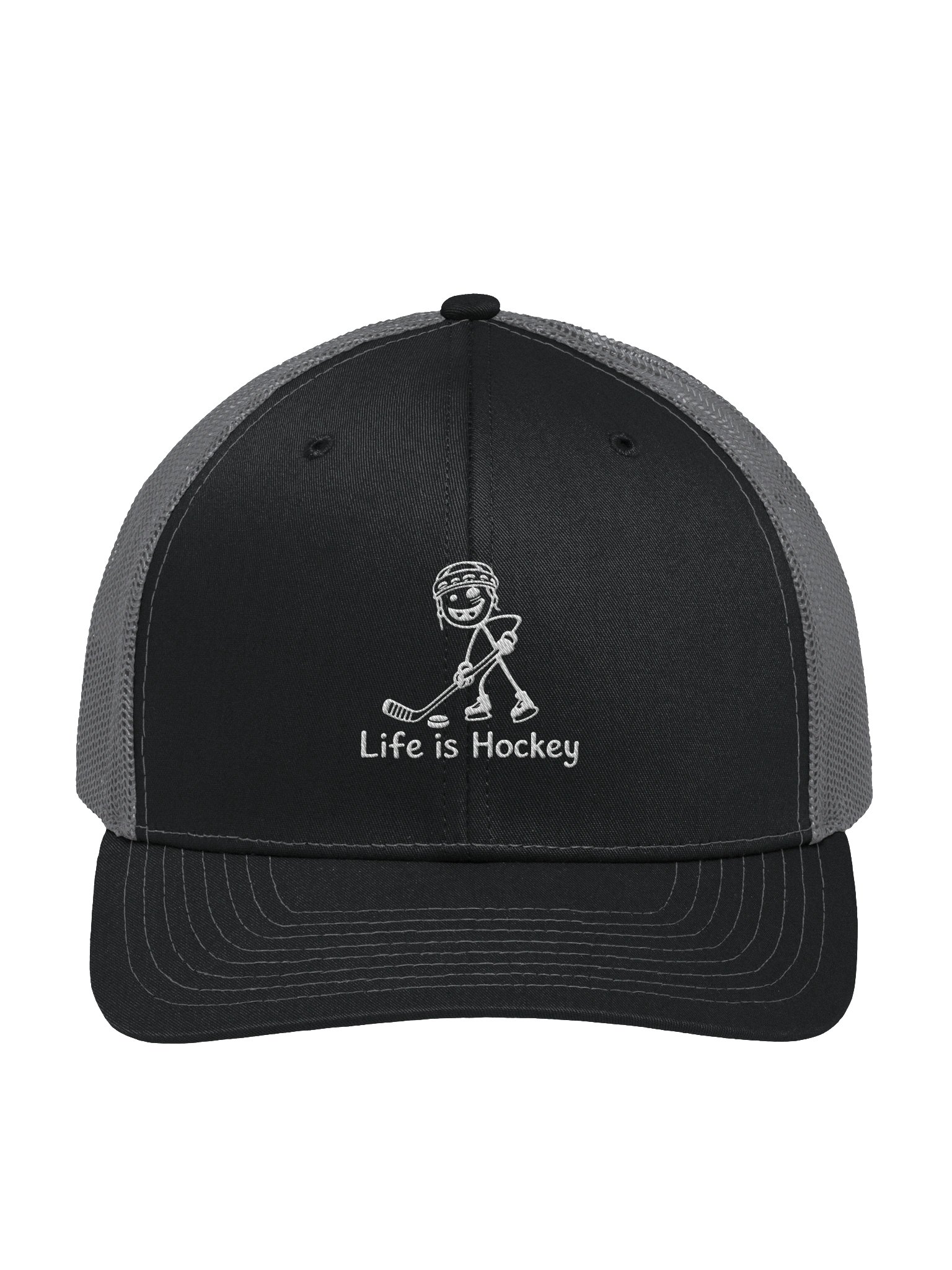 Life Is Hockey Trucker Hat (Dark) product image (2)
