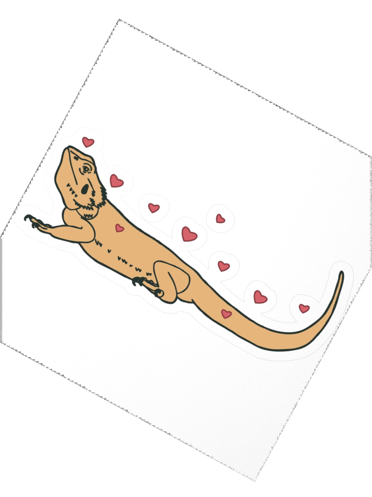 Happy Beardie Sticker product image (2)