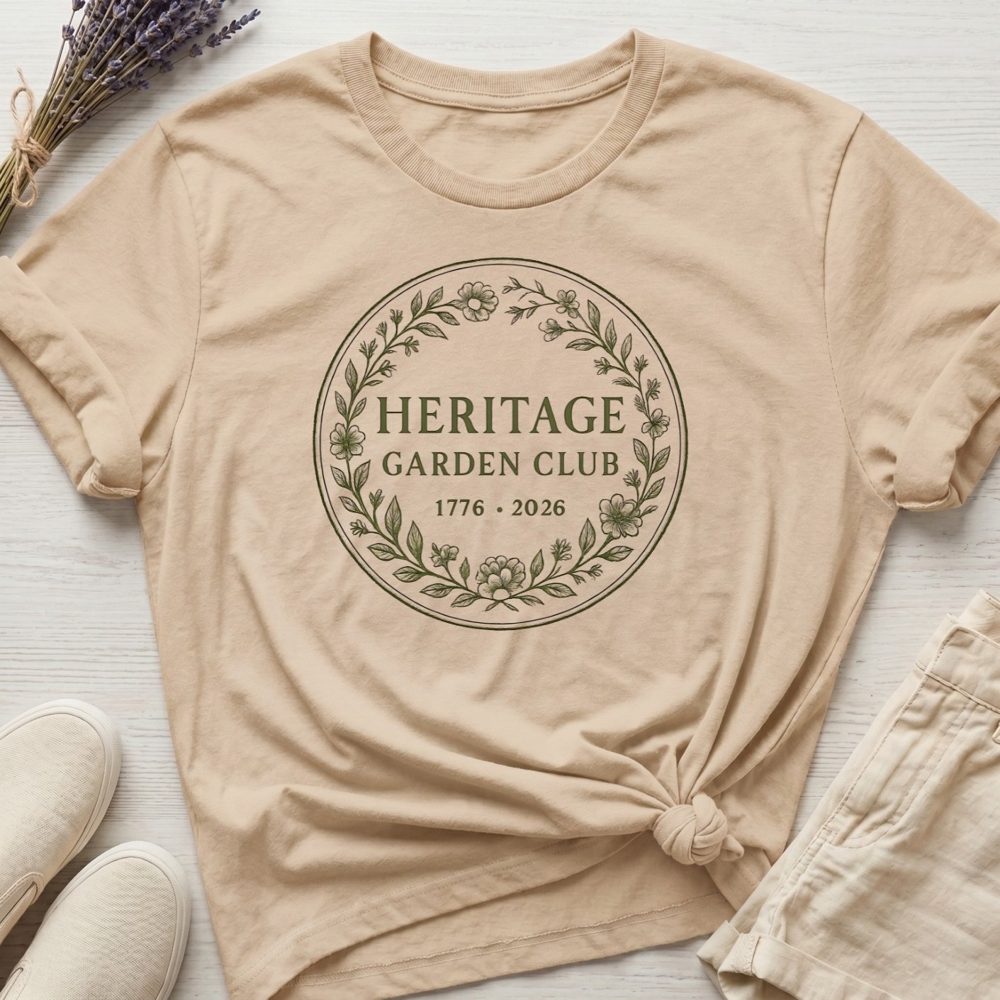 America 250: "Heritage Garden Club" Organic T-Shirt product image (1)