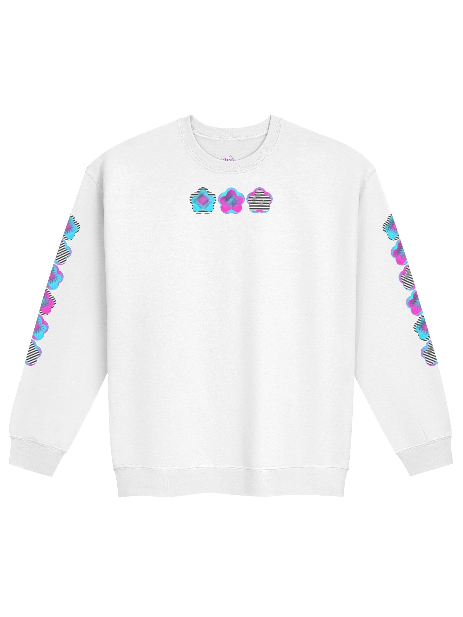 bunny flower trippy pullover product image (1)