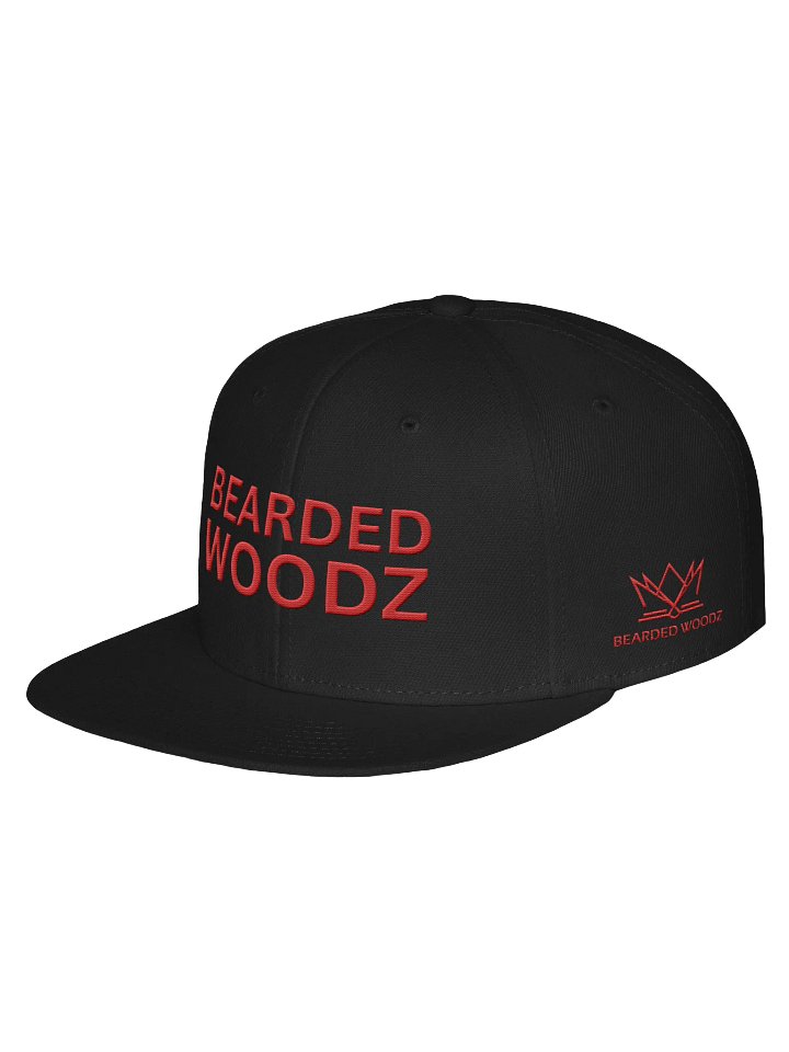 Bearded Woodz Snapback (Red Embroidery) product image (2)