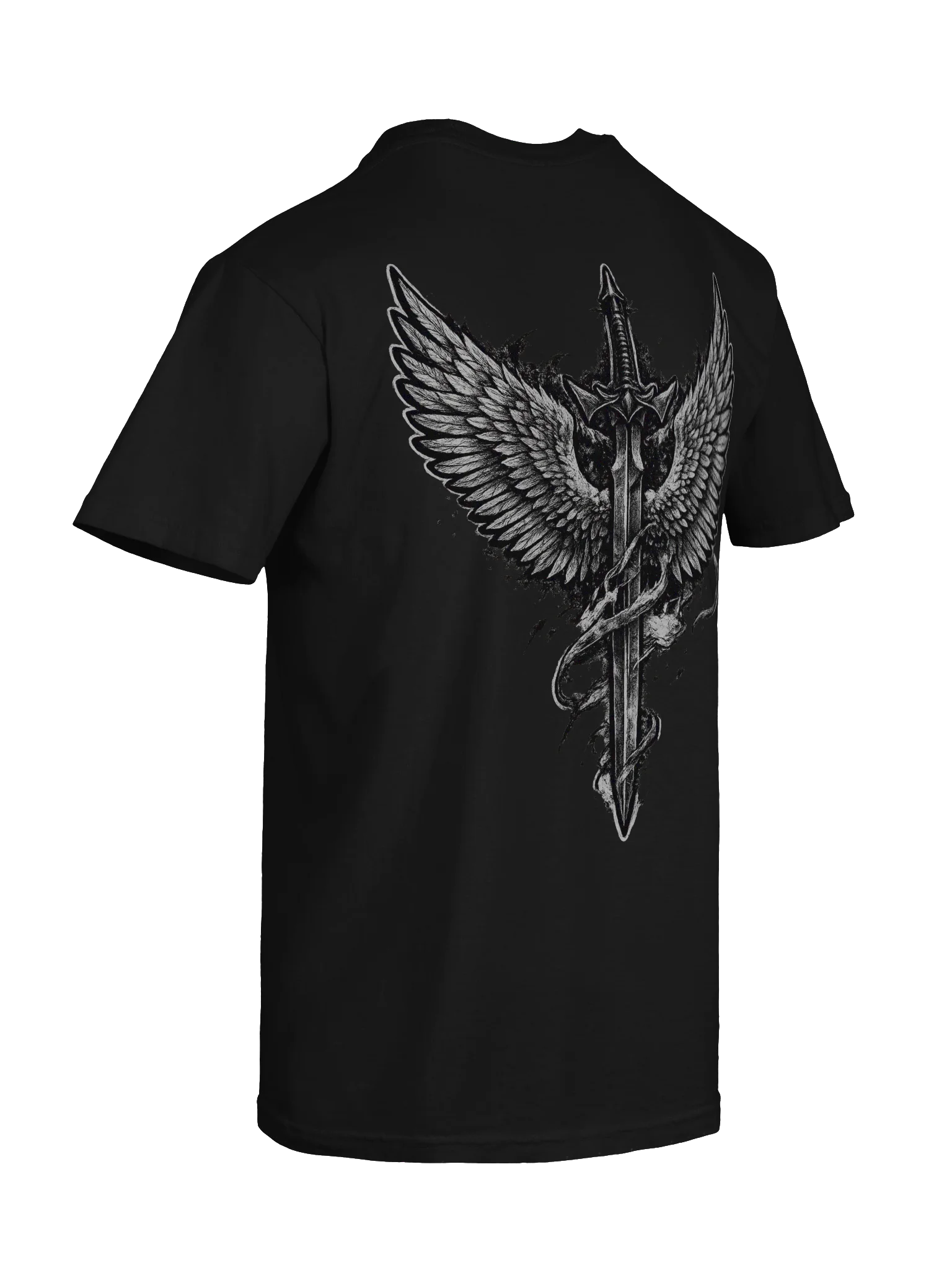 Edgy Sword Graffiti Cotton Tee product image (10)