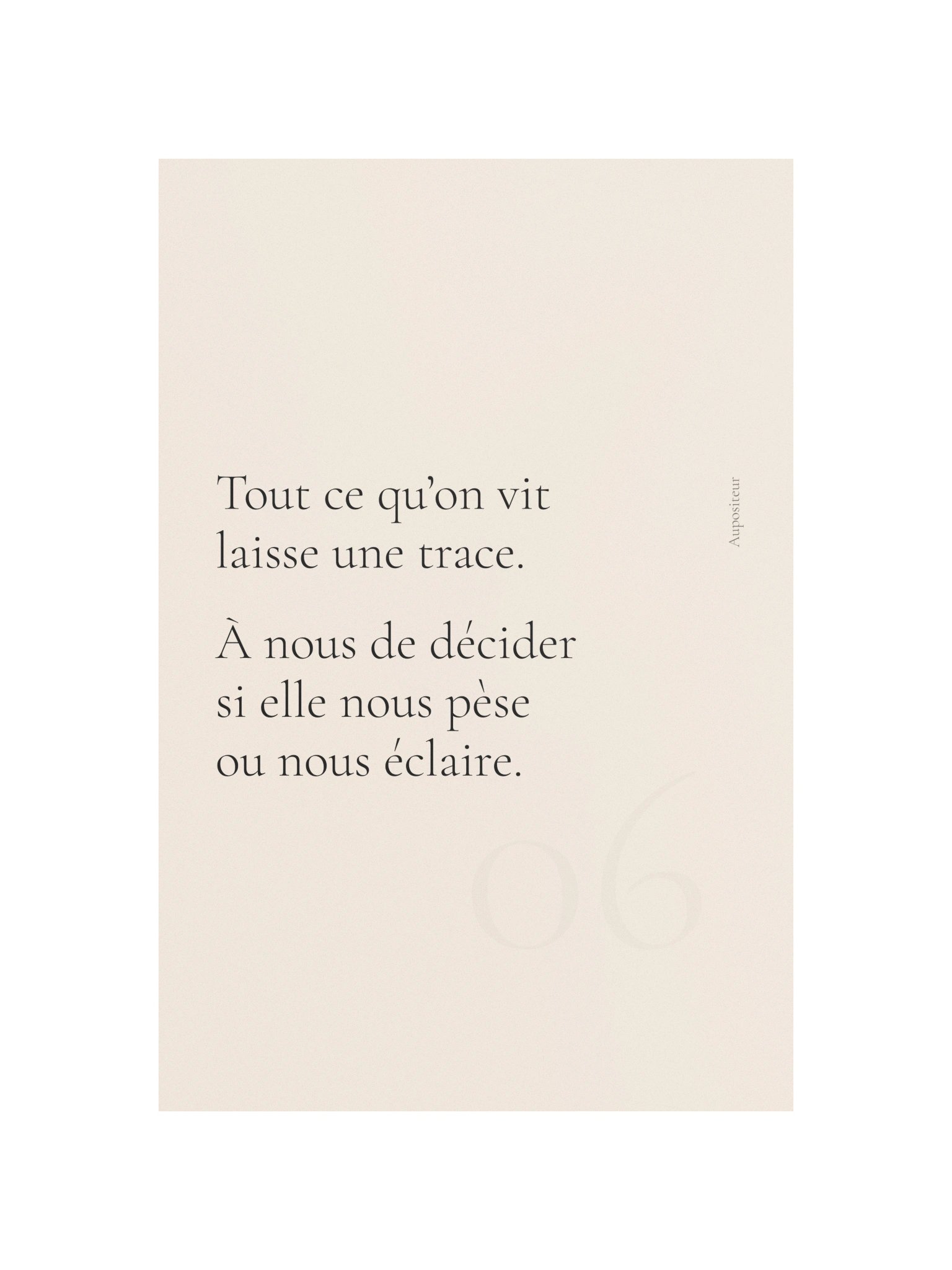 Ce qui nous éclaire — Affiche product image (10)