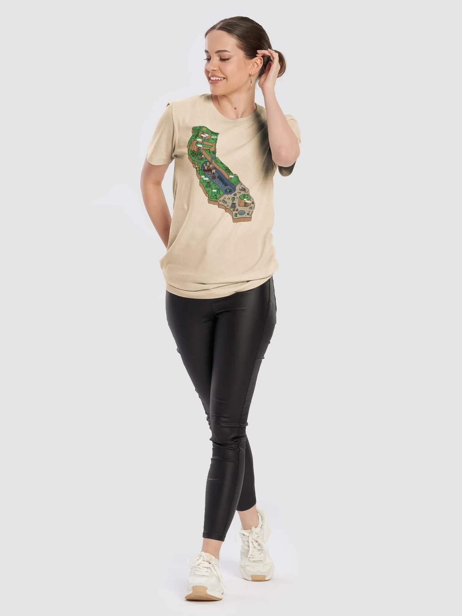 Cali Pixel Premium T-shirt product image (60)