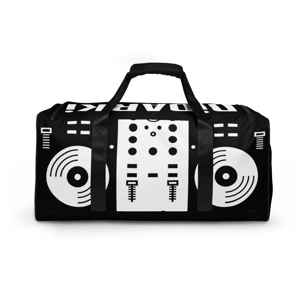 Djdarki Black All-Over Print Duffle Bag product image (1)