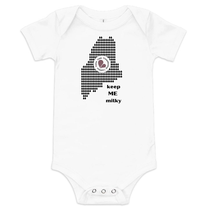 Keep ME Milky Baby Onesie- Black product image (7)