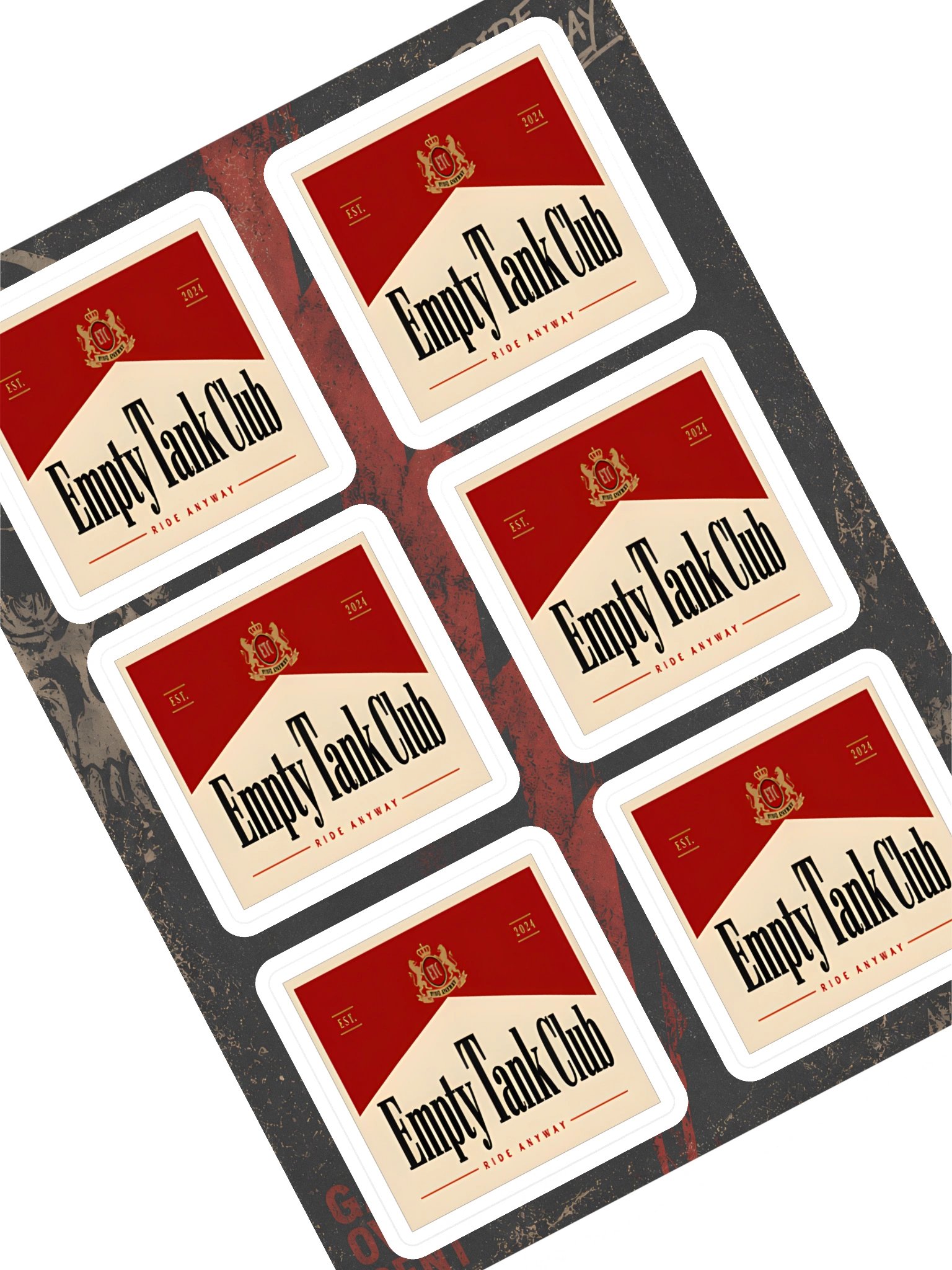 Empty Tank Club Heritage Stickers product image (1)