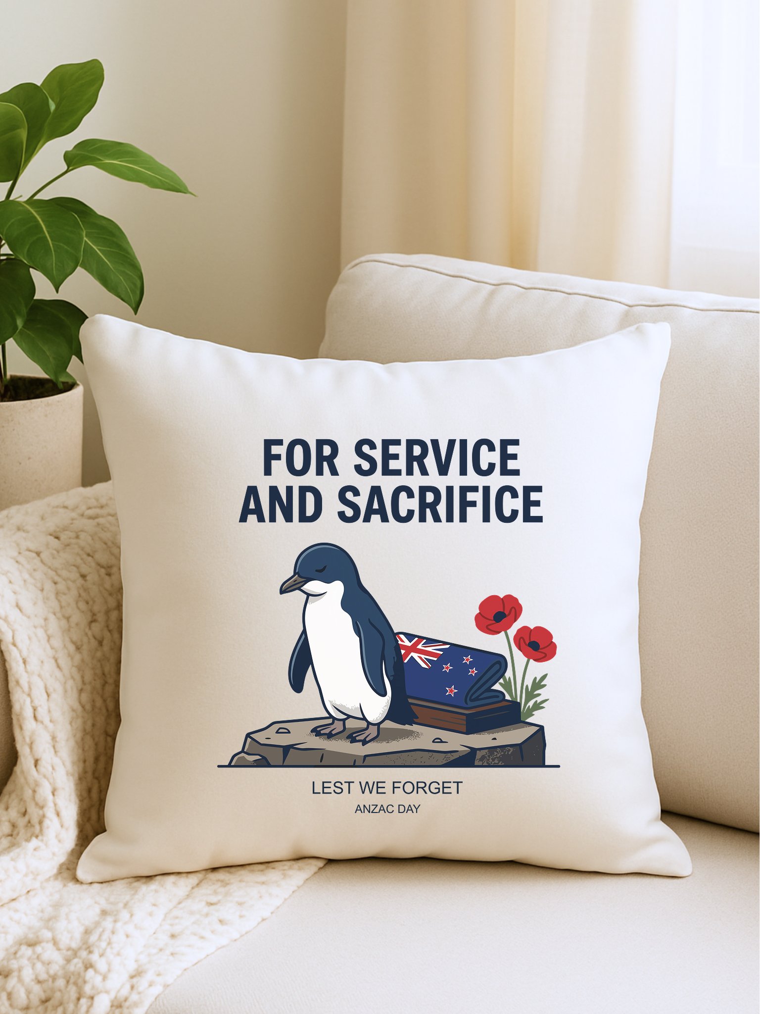 ANZAC Day Penguin Memorial – Lest We Forget Wildlife Tribute Digital Print product image (5)