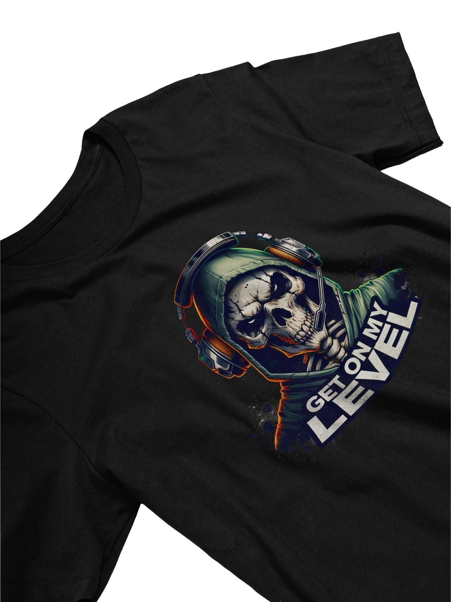 Menacing Skull Hoodie T-Shirt product image (2)