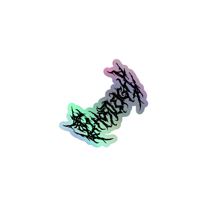 Holographic Gh0stleigh Metal Stickers product image (1)
