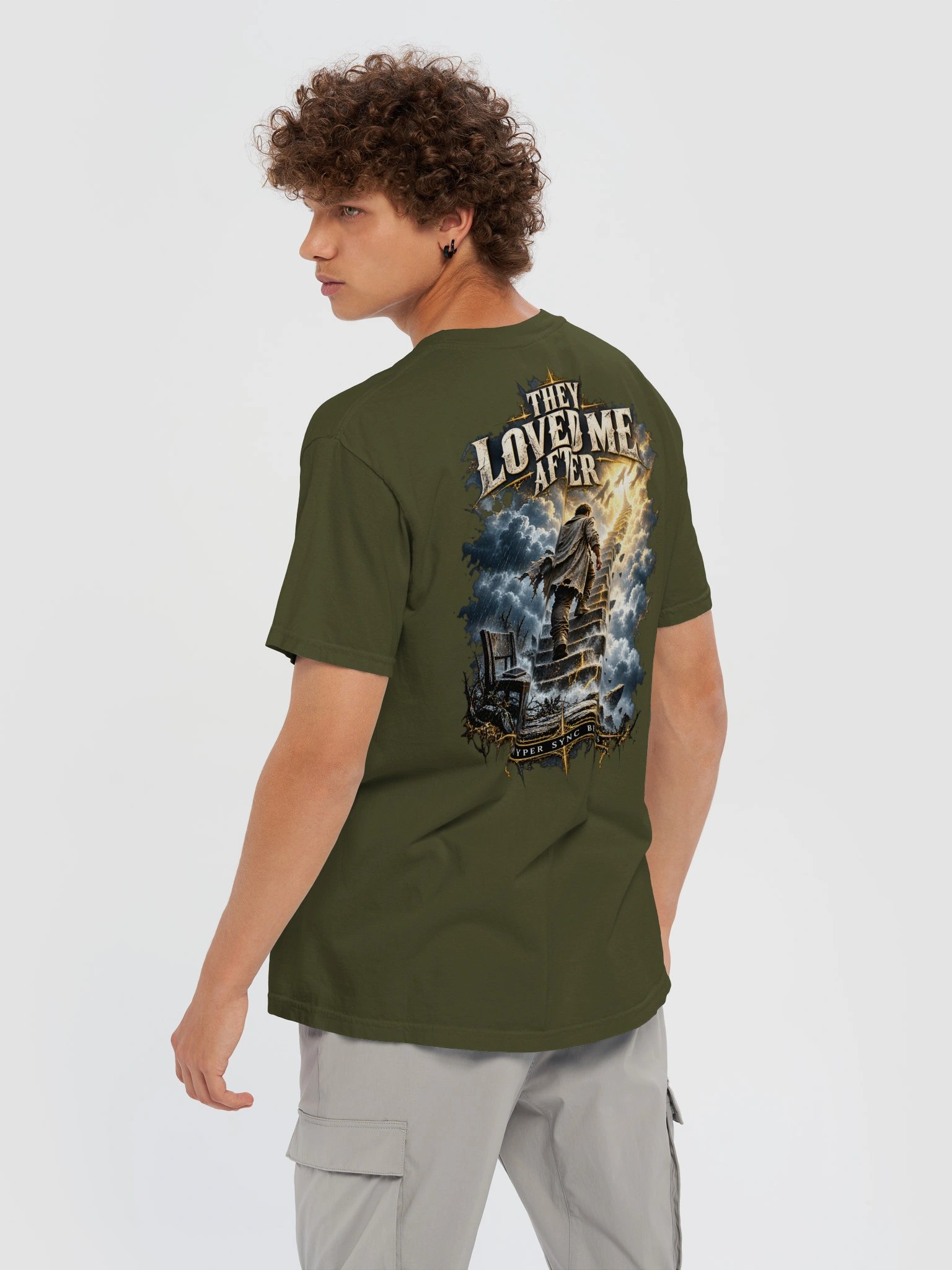 They Loved Me After — Hyper Sync Beats Front & Back Graphic T-Shirt product image (6)