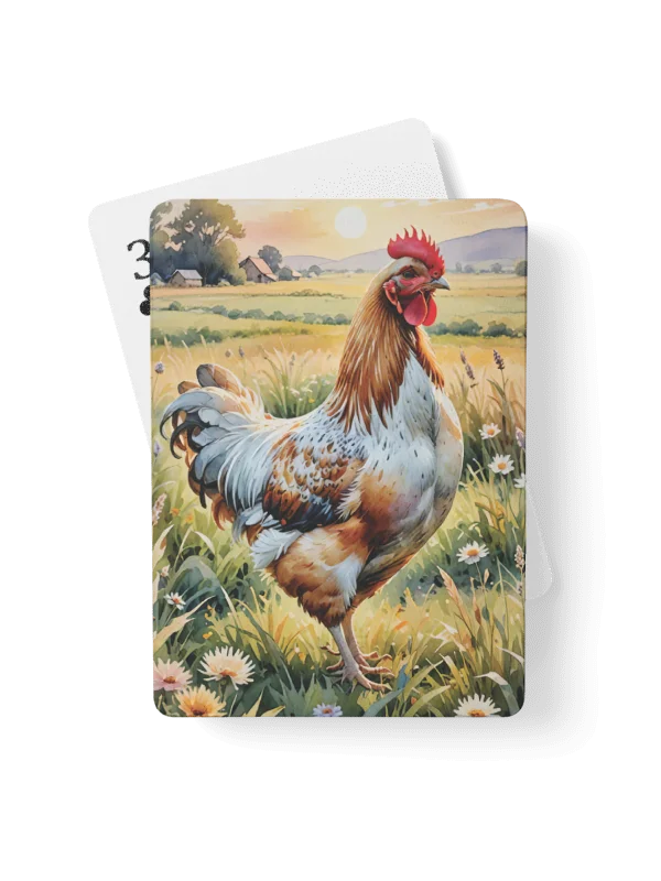 Rooster/Chicken Poker Playing Cards product image (1)