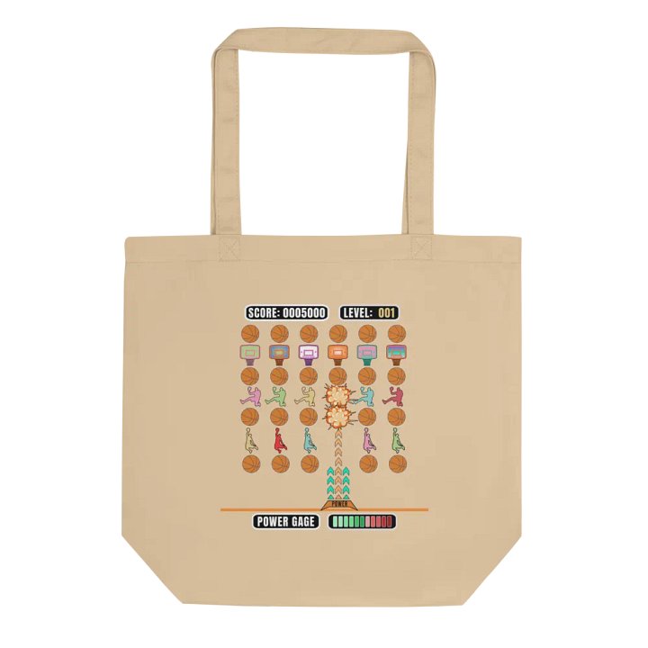 Space Gamer Basketball Hoops Madness Eco Tote product image (1)