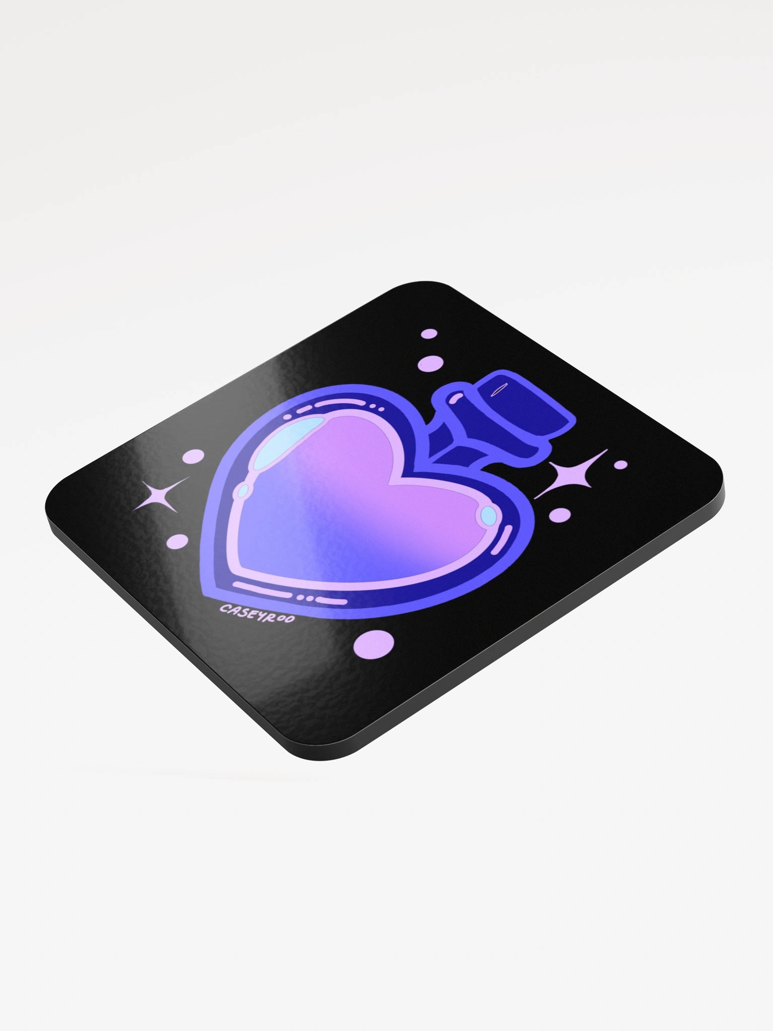 Blue Potion Heart Coaster product image (3)