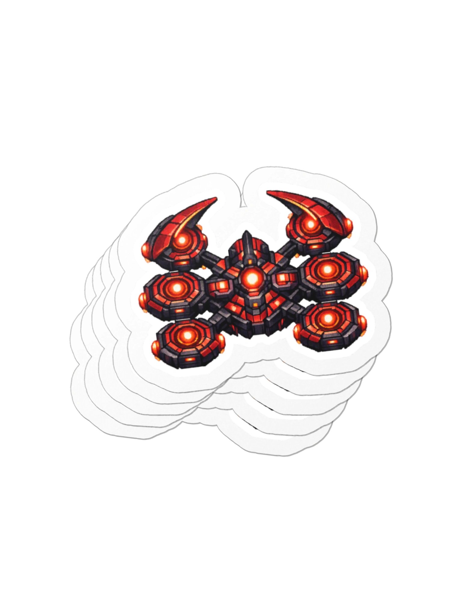 Sector Defense Crimson Vortex Die-Cut Sticker product image (3)