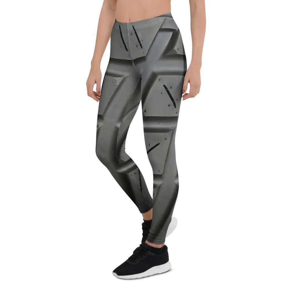 wet tire leggings black - 82% polyester product image (3)