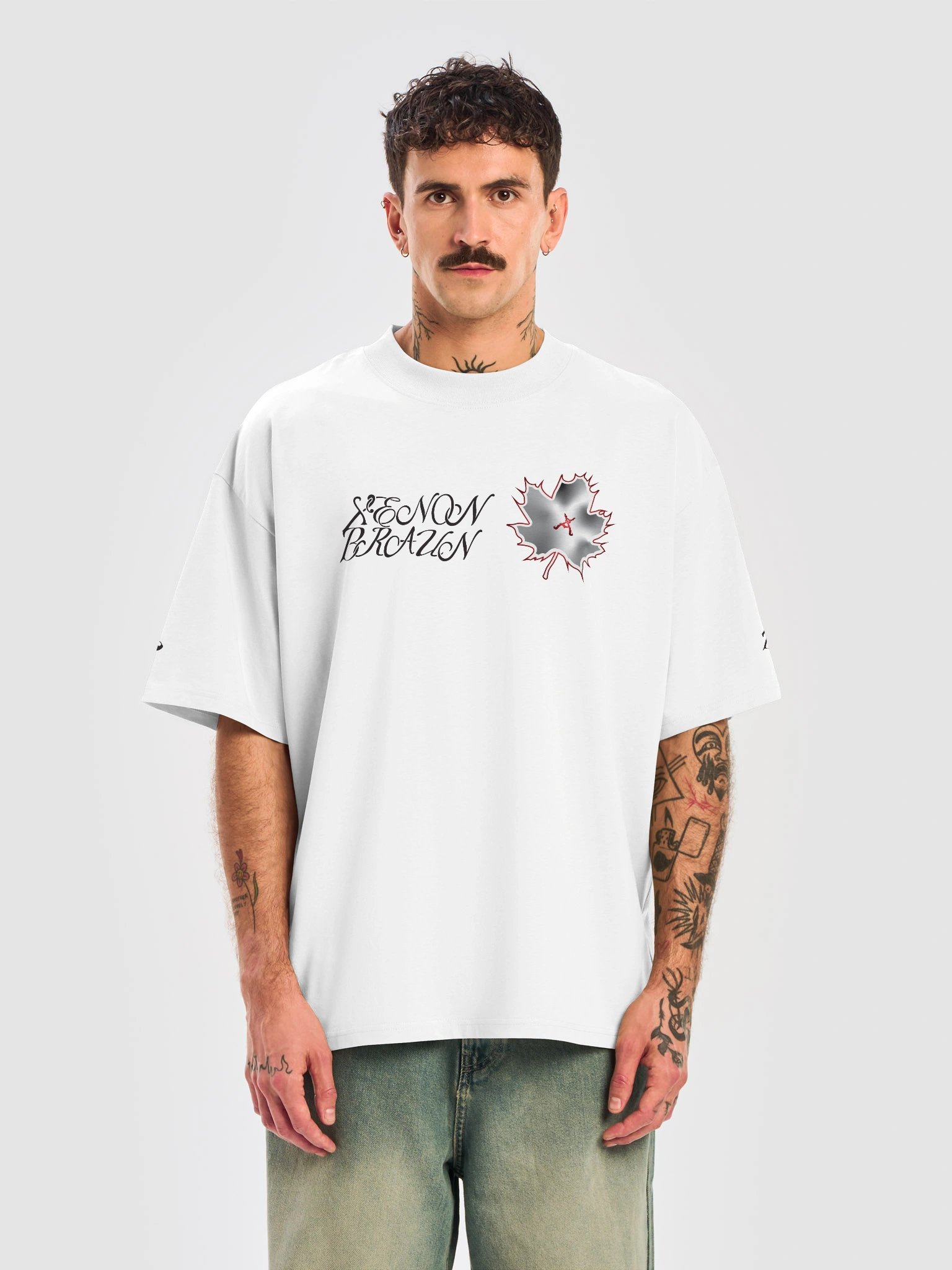 Xenon Braun Maple Leaf Shirt White product image (5)