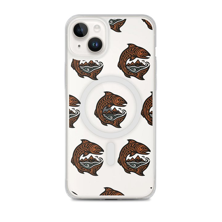 S.A. Moon's, LLC Logo Pattern iPhone® MagSafe® Clear Case product image (1)