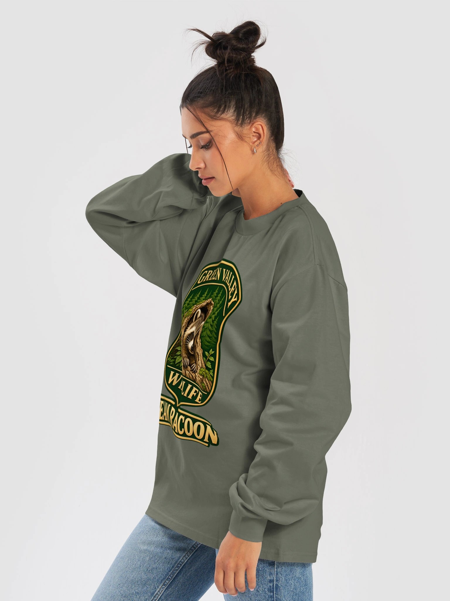 Green Valley Wildlife - Team Racoon Sweatshirt product image (7)