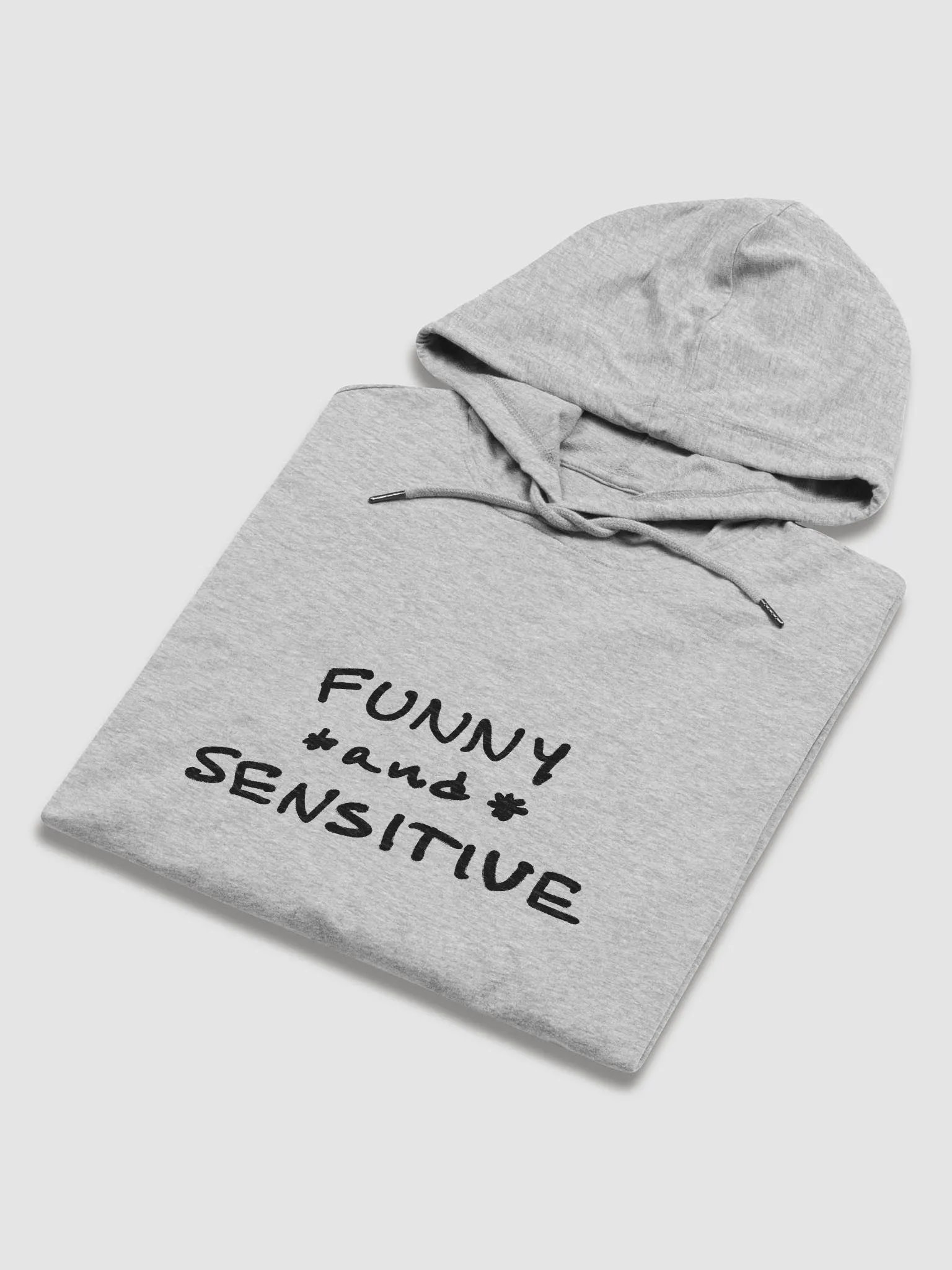 FUNNY *and* SENSITIVE printed lightweight hoodie product image (6)