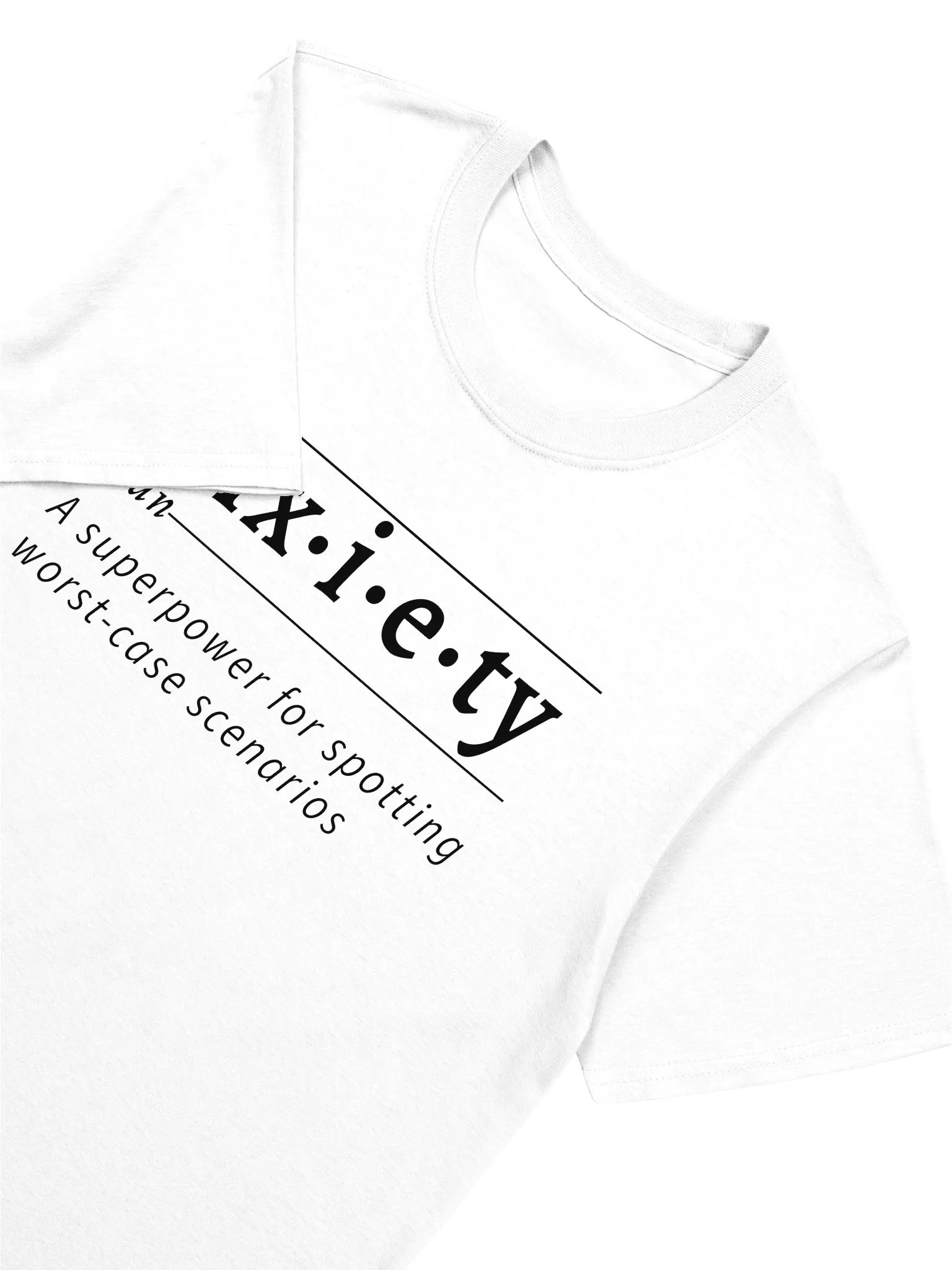 Anxiety Definition Unisex Tee blk v1 product image (2)