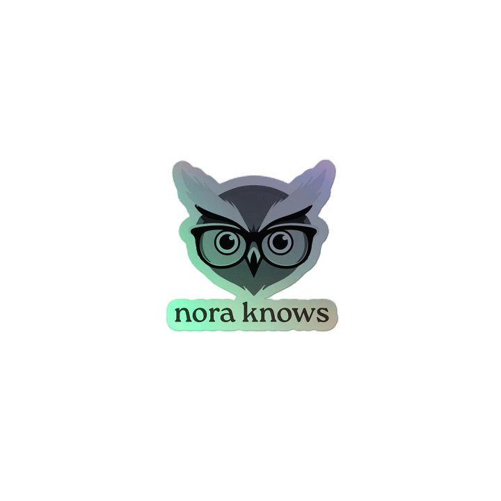 nora knows sticker product image (2)