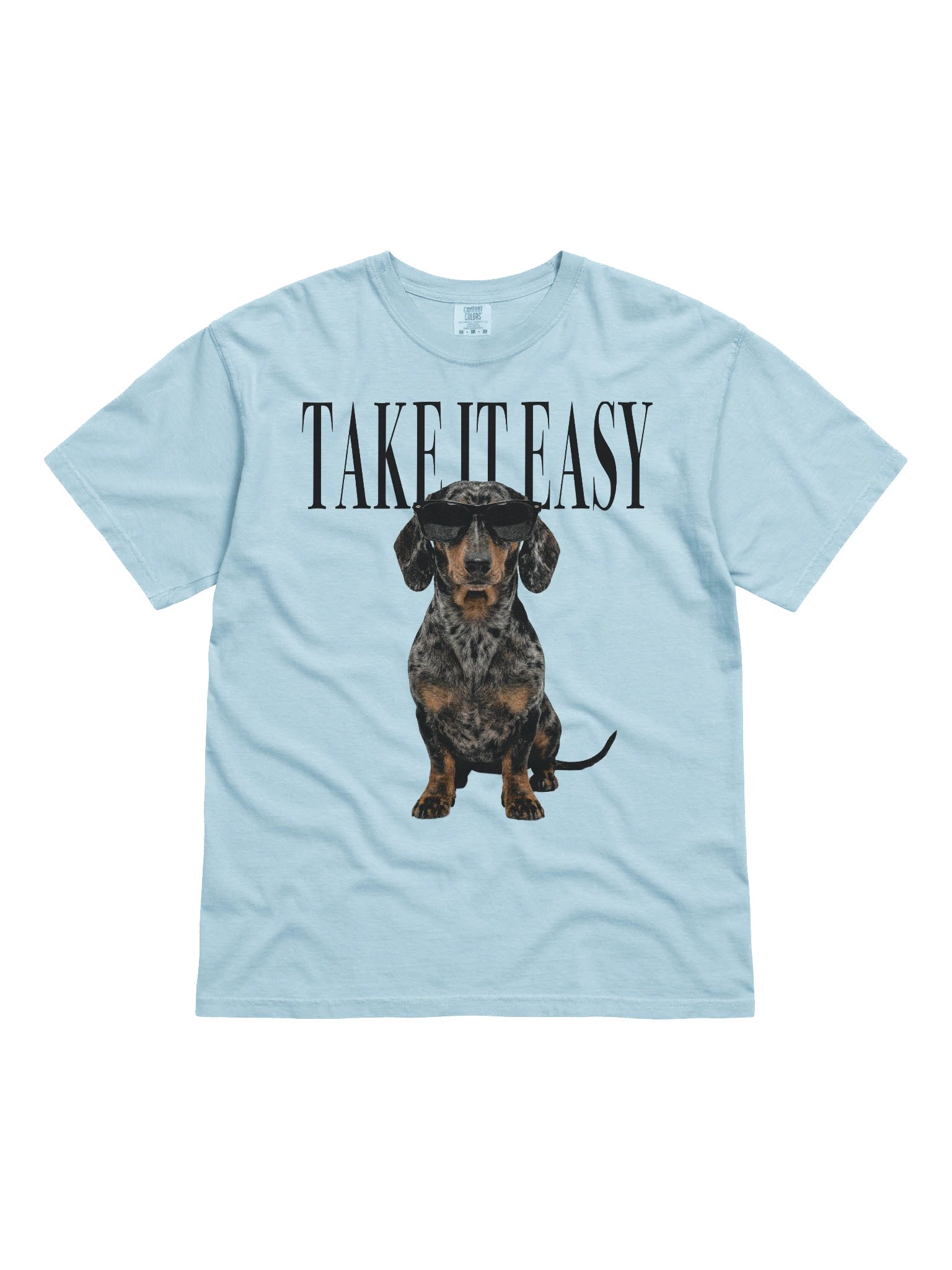 Take It Easy '90s Pop Vintage-Style T-Shirt for Dachshund(Dapple) Lovers product image (4)