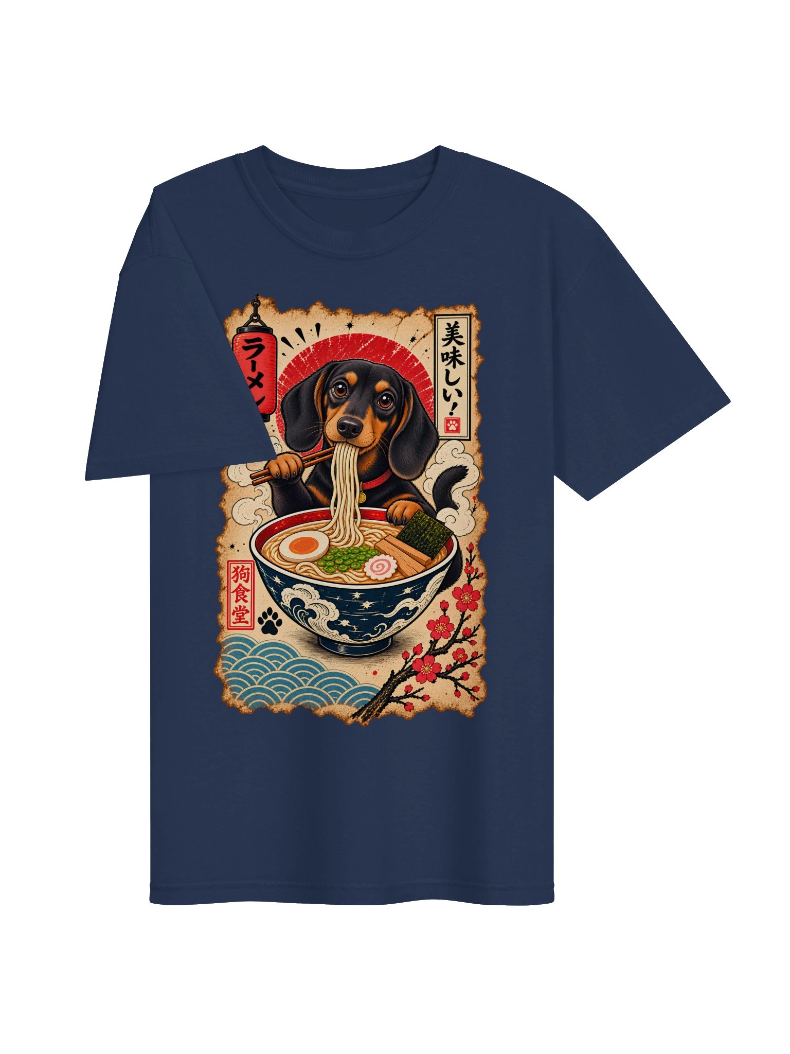 Japanese Ramen Dachshund Tee product image (3)