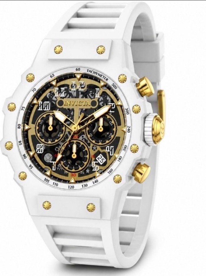 Invicta 69649 White & Gold Men’s Watch — New in Box product image (1)