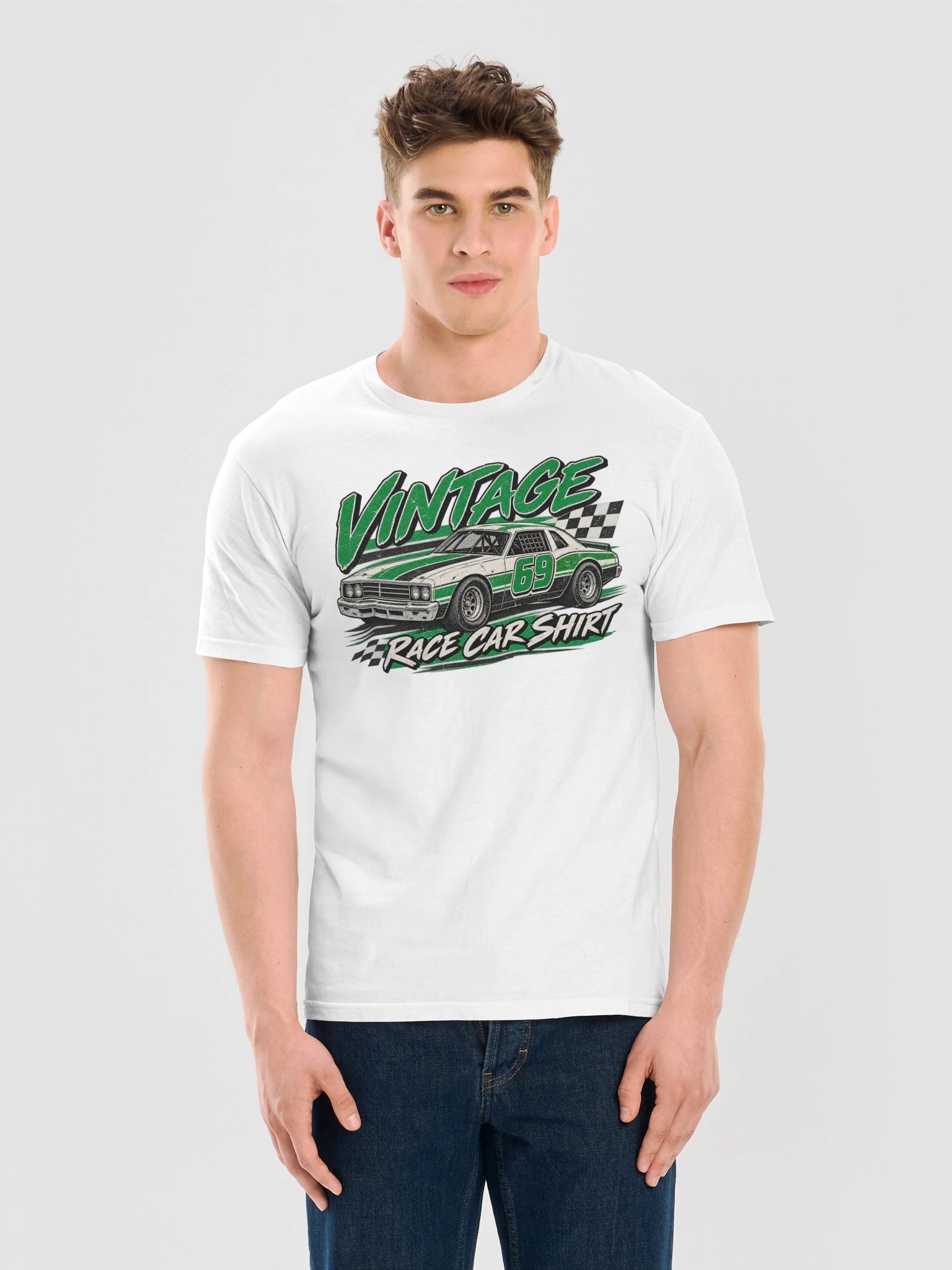 Vintage Race Car Shirt product image (3)
