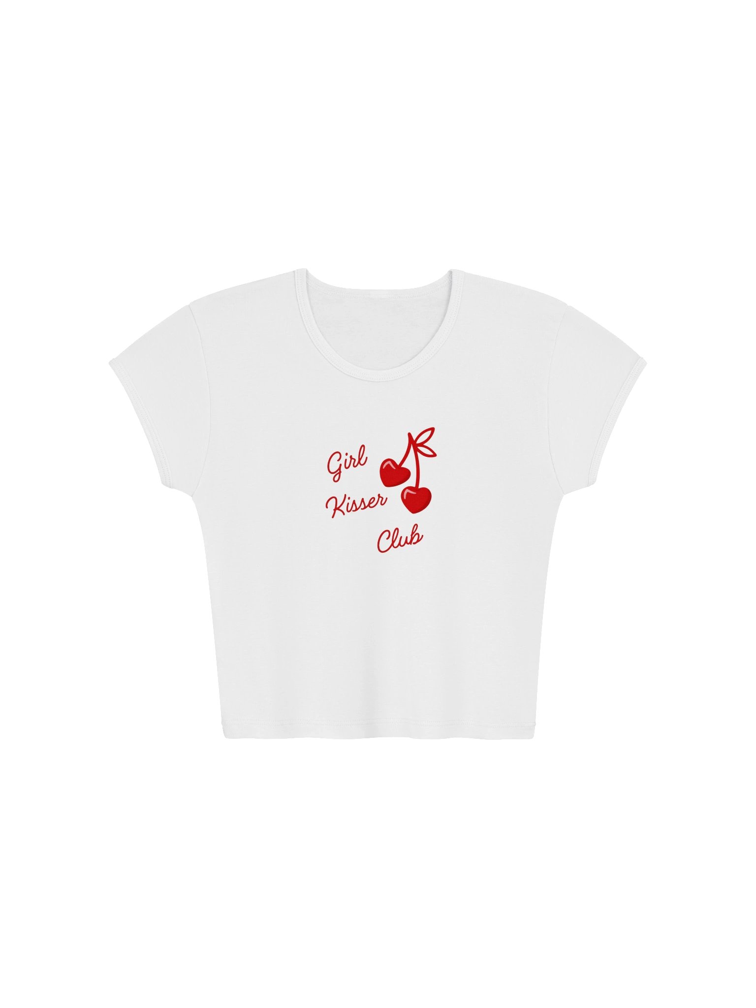 Girl Kisser Club Fitted Baby Tee product image (1)