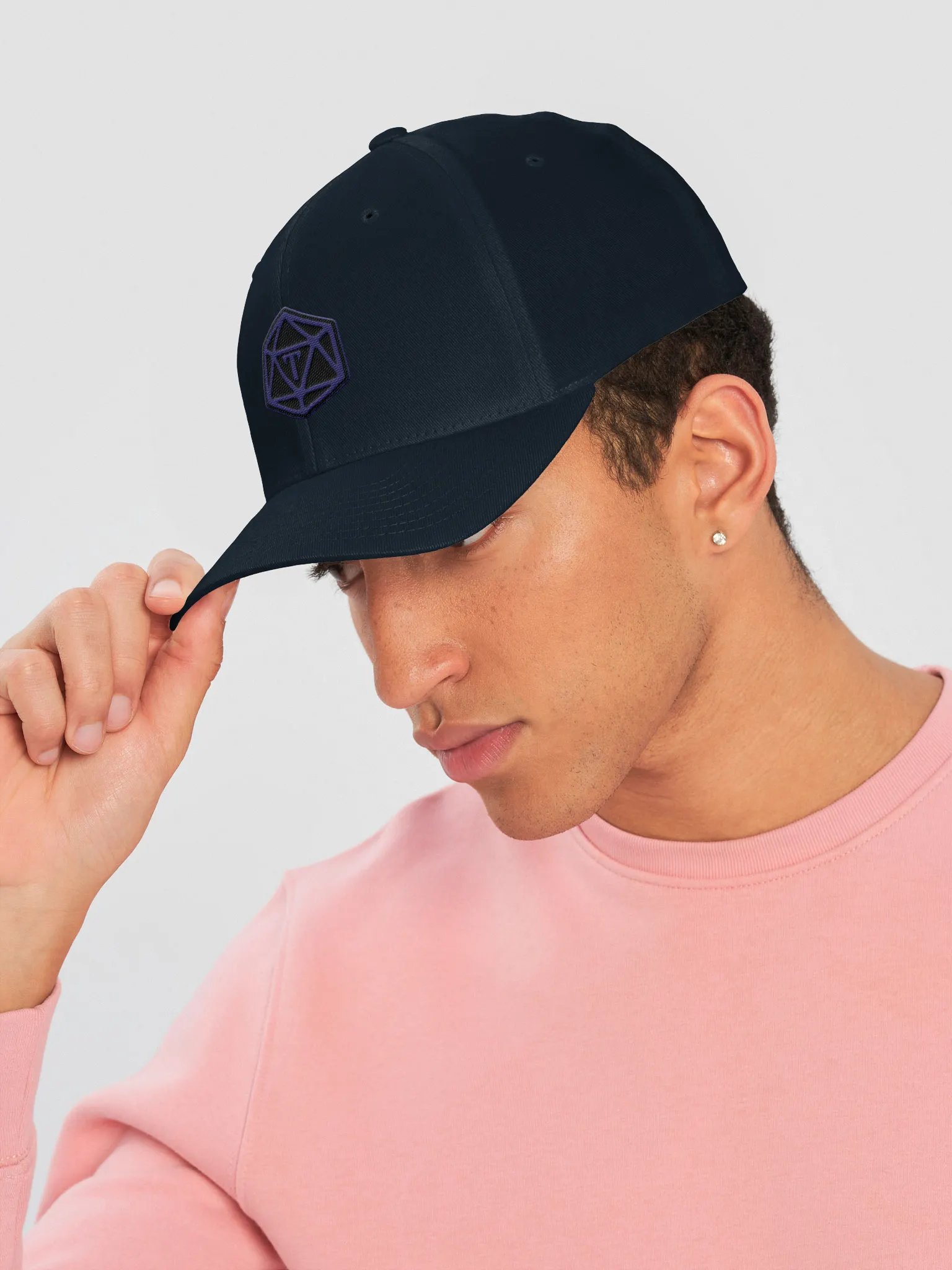 Dark Fitted Logo Cap product image (6)