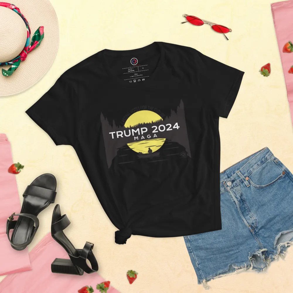 Trump 2024 Fishing Sunset Women's T-Shirt product image (18)