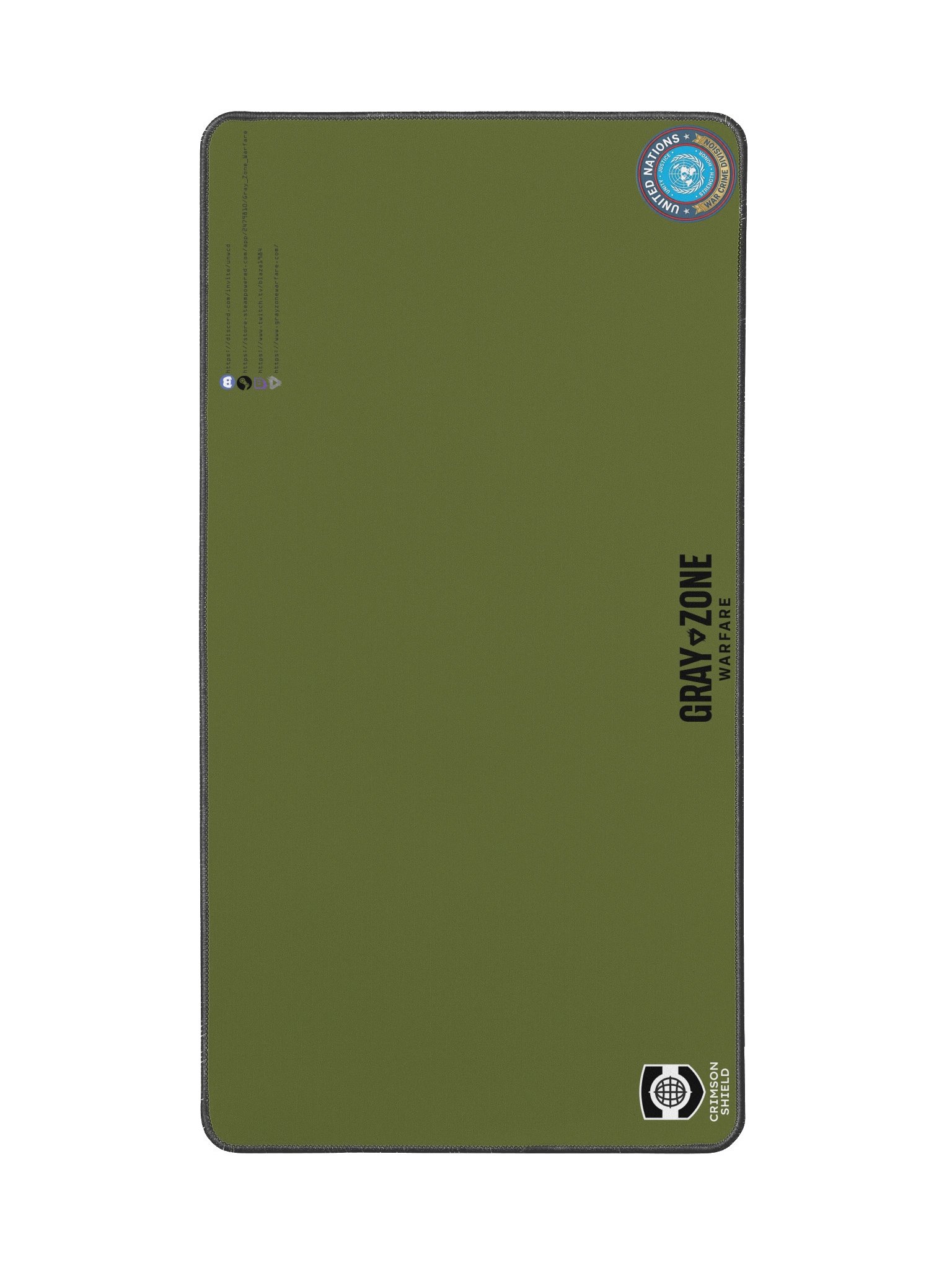 UNWCD/CSI Military Green Desk Mat - Black GZW product image (2)