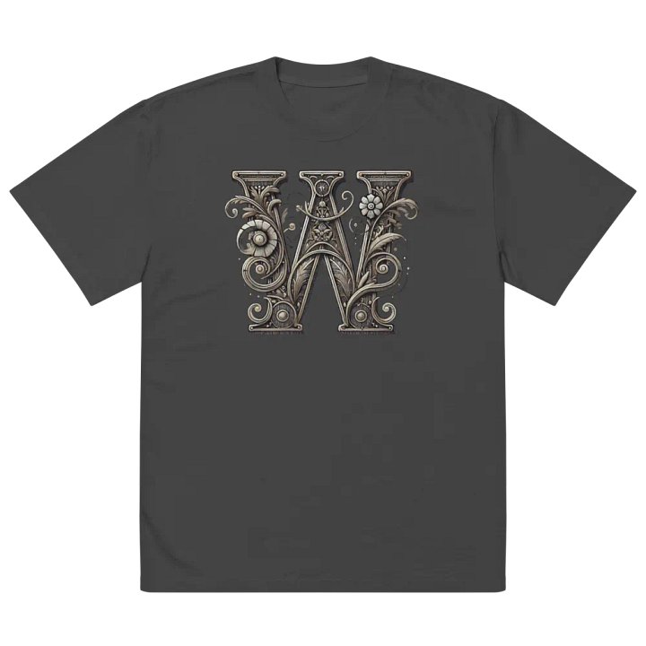 Vintage Floral Monogram Oversized Tee product image (2)