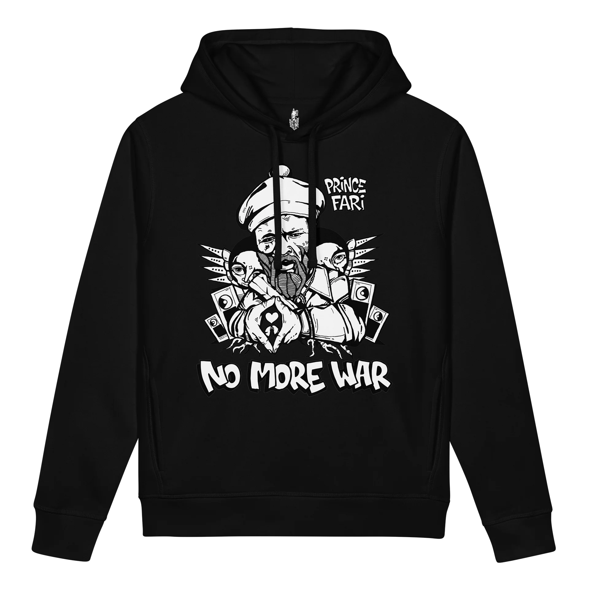 Prince Far I Hoodie by RasTerms37 (Black White / Premium) product image (1)