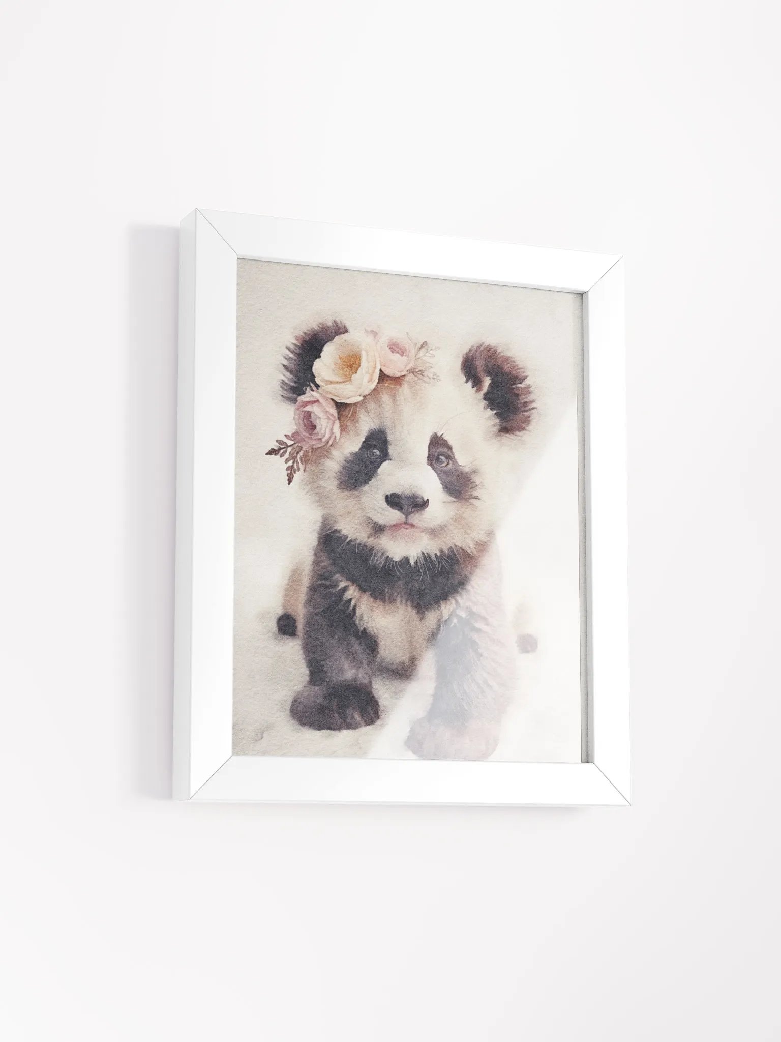 Panda Cub Flower Crown Print product image (38)