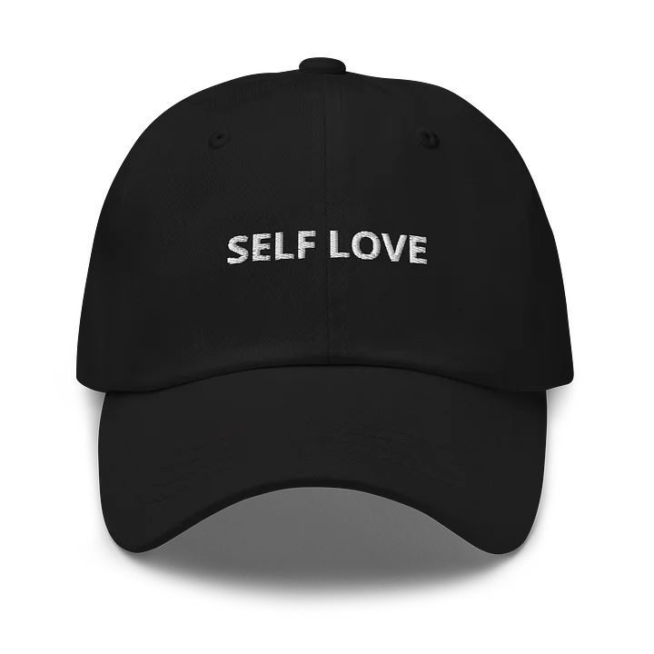 Pixel-Style Black & White Dad Hat product image (1)
