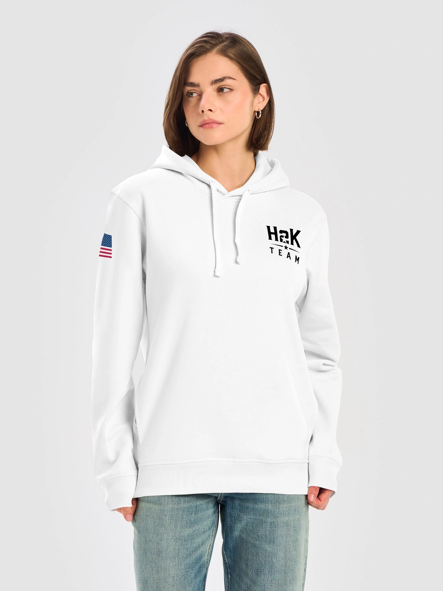 H2K Team | Unisex Organic Side Pocket Hoodie - White product image (5)