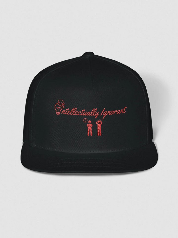 Intellectually Ignorant ( RED LOGO) Snapback hat product image (1)