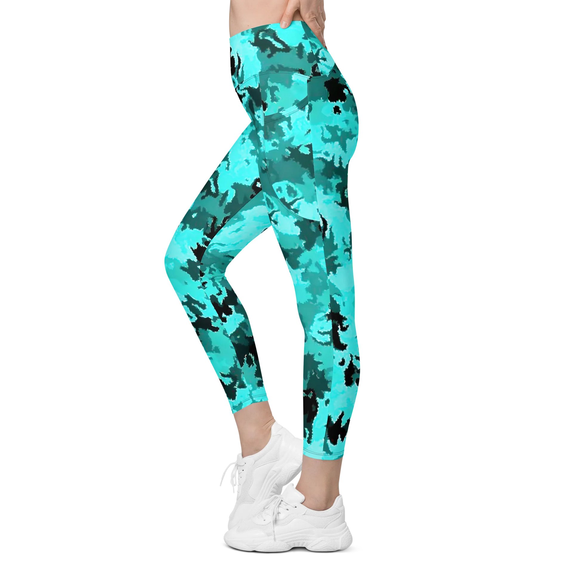Teal Leggings with Pockets product image (6)